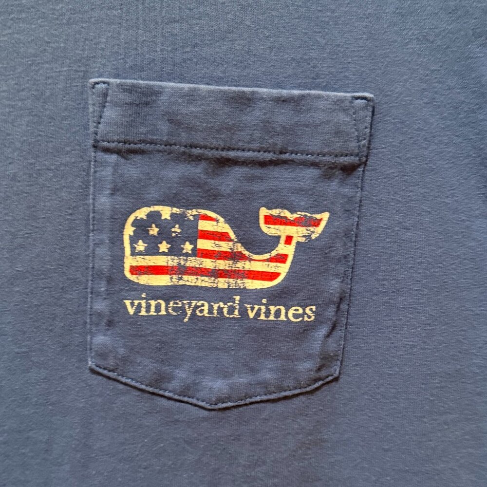 Mens Vineyard Vines American Flag T-shirt